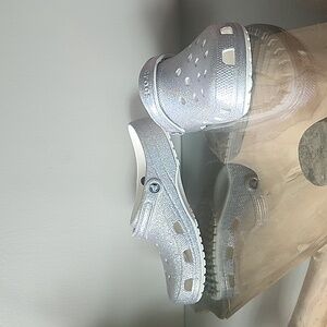 CROCS Classic Glitter II Clog Silver Mens 12